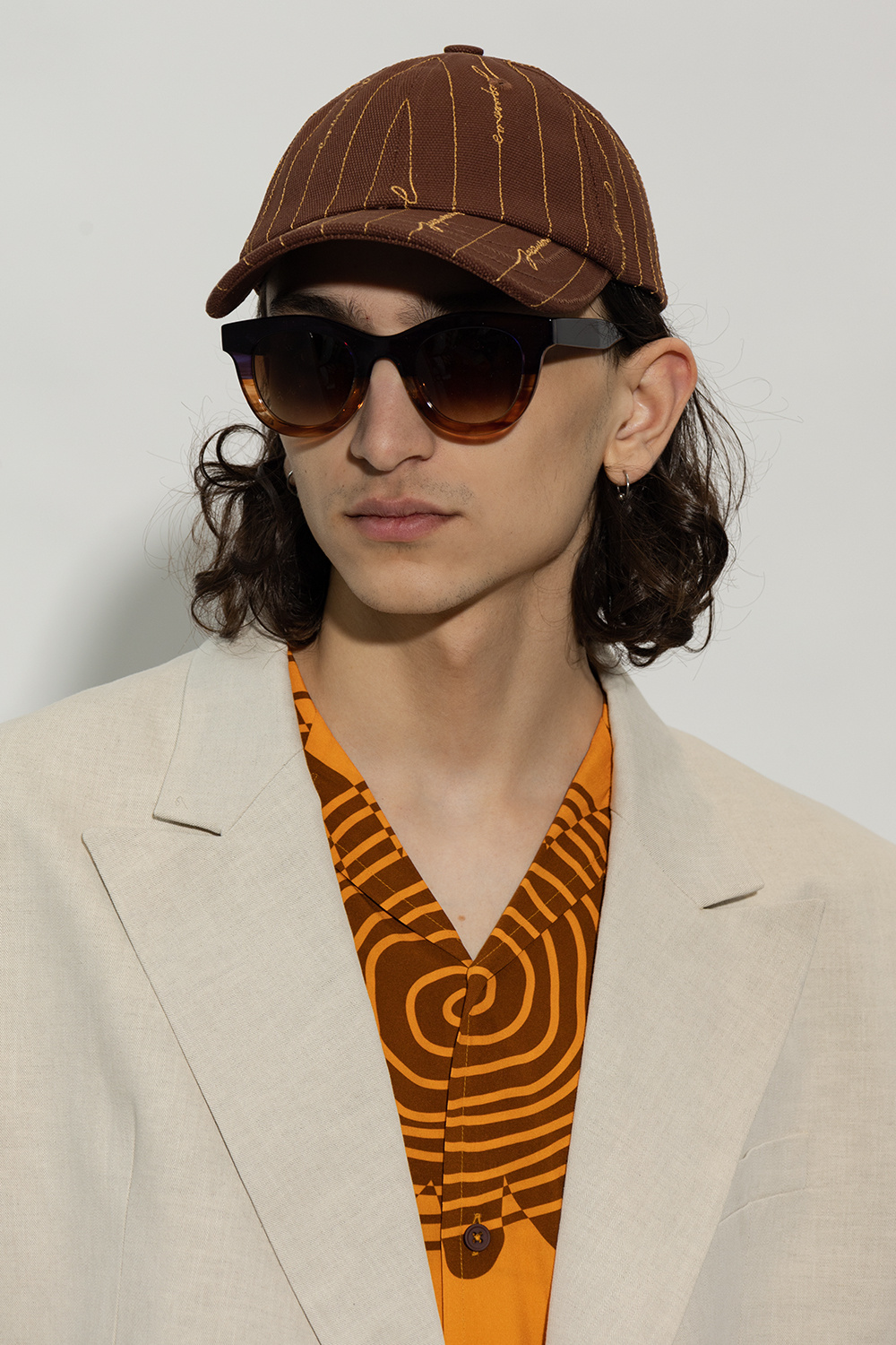 GenesinlifeShops France - Brown 'Signatu' baseball cap Jacquemus